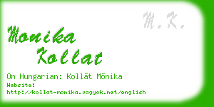 monika kollat business card
