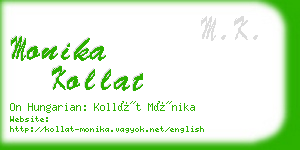 monika kollat business card